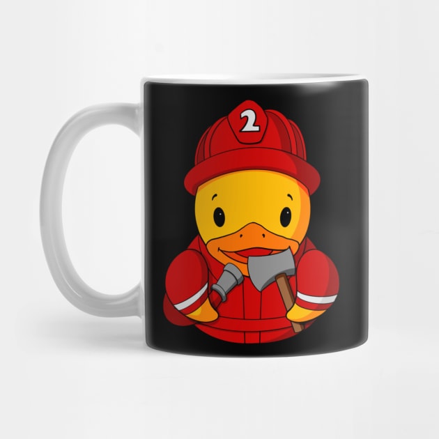 Fireman Rubber Duck by Alisha Ober Designs